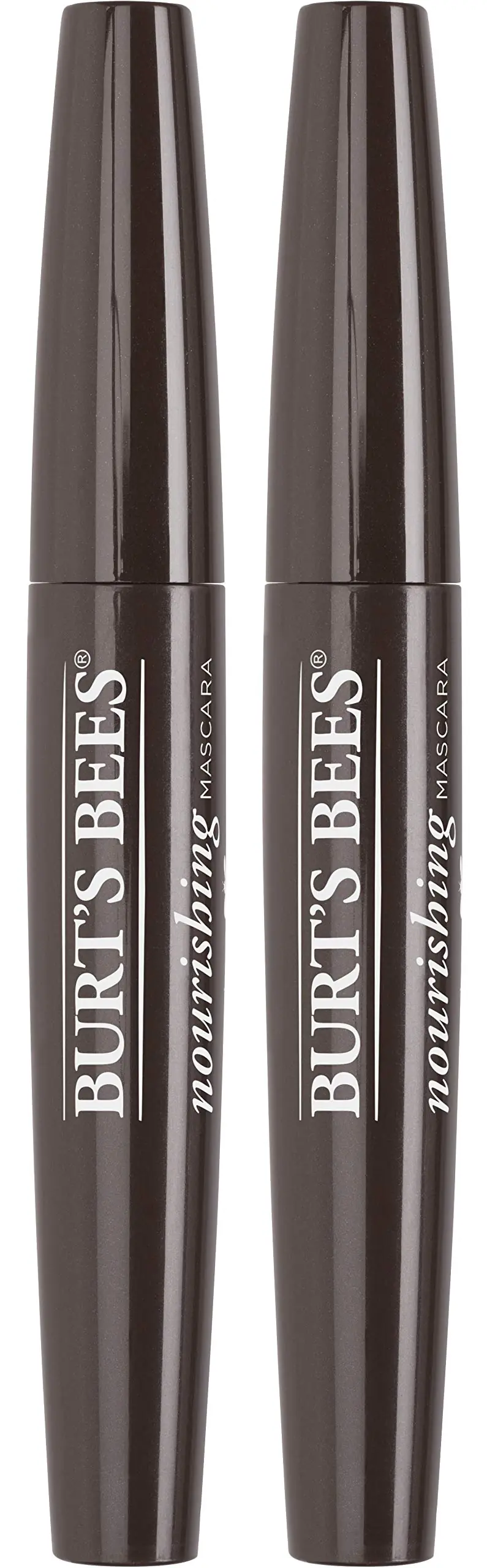 Burt's Bees Mascara Nourrissant 100% Naturel – Noir Brun, Pack de 2