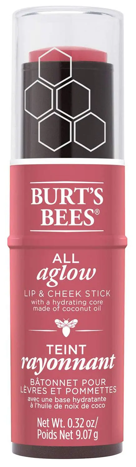 BURT'S BEES Stick Lèvres et Joues All Aglow – Teinte Peony Pool, 0,32 oz