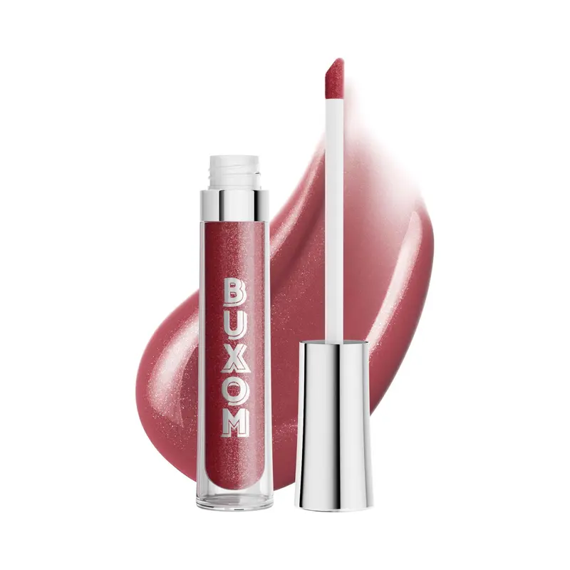 Buxom Full-On Plumping Lip Polish – Gloss vegan plumping avec peptides & vitamine E (AI Gabby, Rich Plum Brown Sugar)