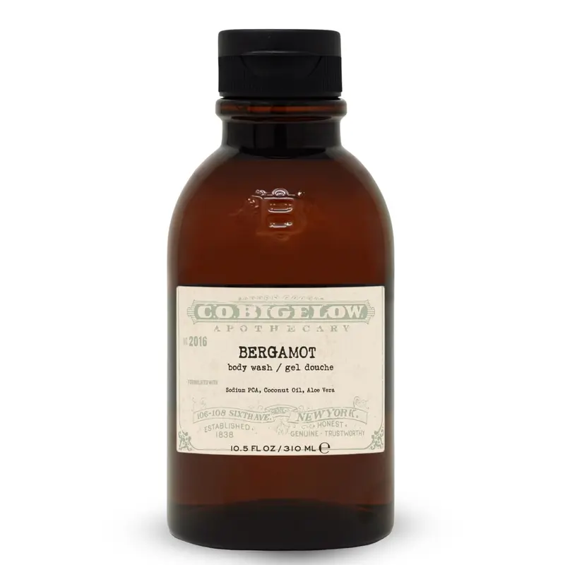 C.O. Bigelow Bergamot Gel Douche Hydratant – Huile de Coco & Aloe Vera, Iconic Collection, 311 ml