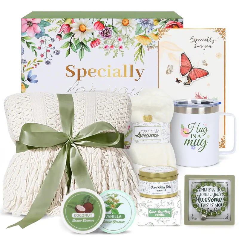 Cadeaux de Saint-Valentin pour Elle – Coffret Spa Romantique et Panier de Soins Housavvy