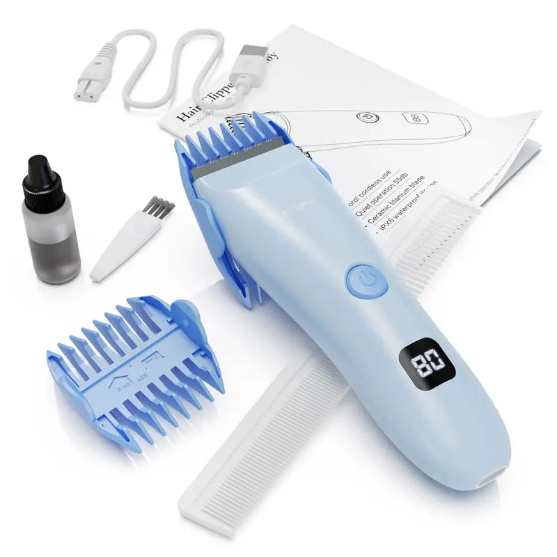 CALMING CLIPPER STEP UP – Tondeuse Silencieuse pour Enfants, Coupe Douce et Progressive