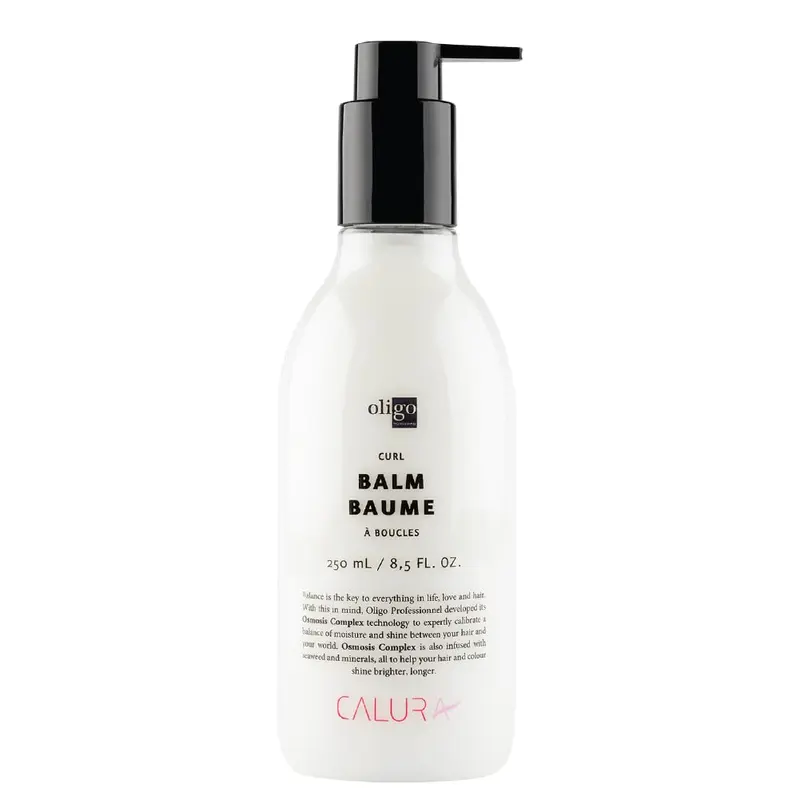 Calura Curl Balm – Oligo Professionnel – Crème définissant les boucles pour cheveux ondulés et bouclés – Sans sulfate ni parabènes – 8,5 oz (250 ml)