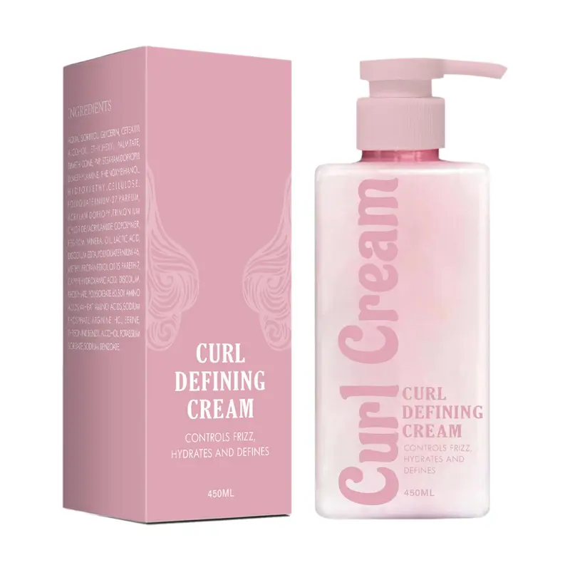 Calyphra Crème Définisseur de Boucles – 450 ml, Hydratante, Anti-Frisottis, Pour Cheveux Bouclés et Ondulés