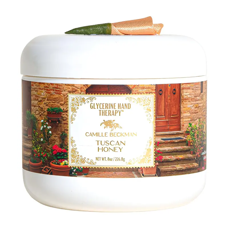 Camille Beckman Crème Mains Glycérine – Tuscan Honey, 8 oz
