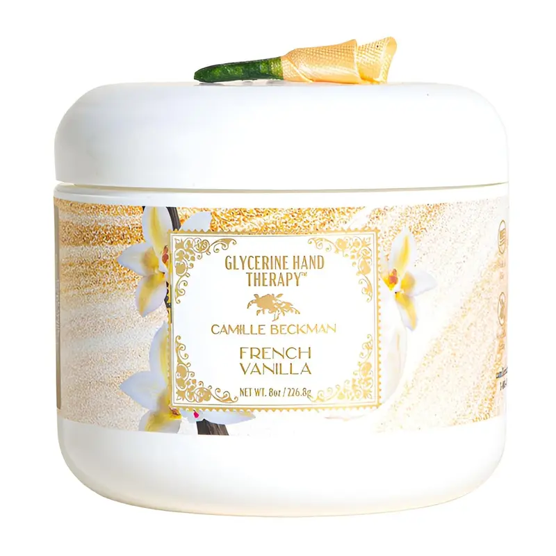 Camille Beckman Crème Mains Glycerine – Vanille Française, 8 oz