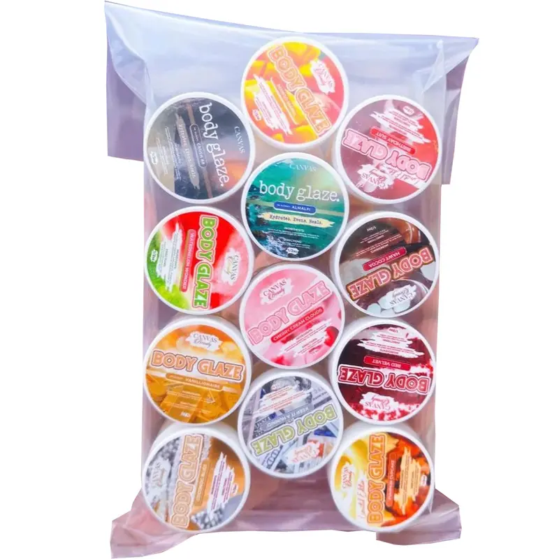 Canvas Beauty Body Glaze – Lot d'échantillons 12 senteurs (0,5 oz chacun)