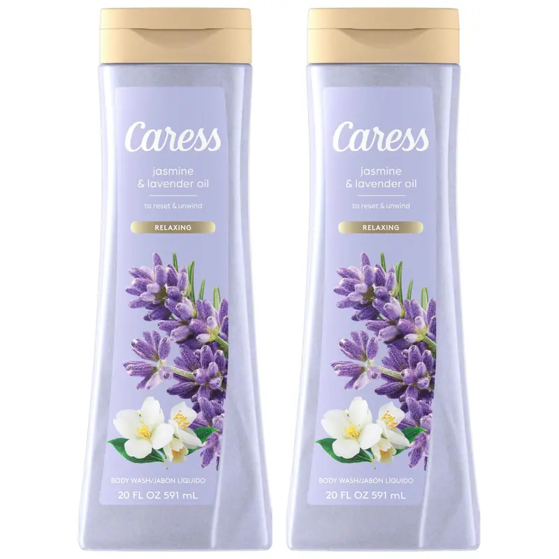 Caress Gel Douche Jasmin Lavande – Lot 2x20 oz | Détente et Douceur