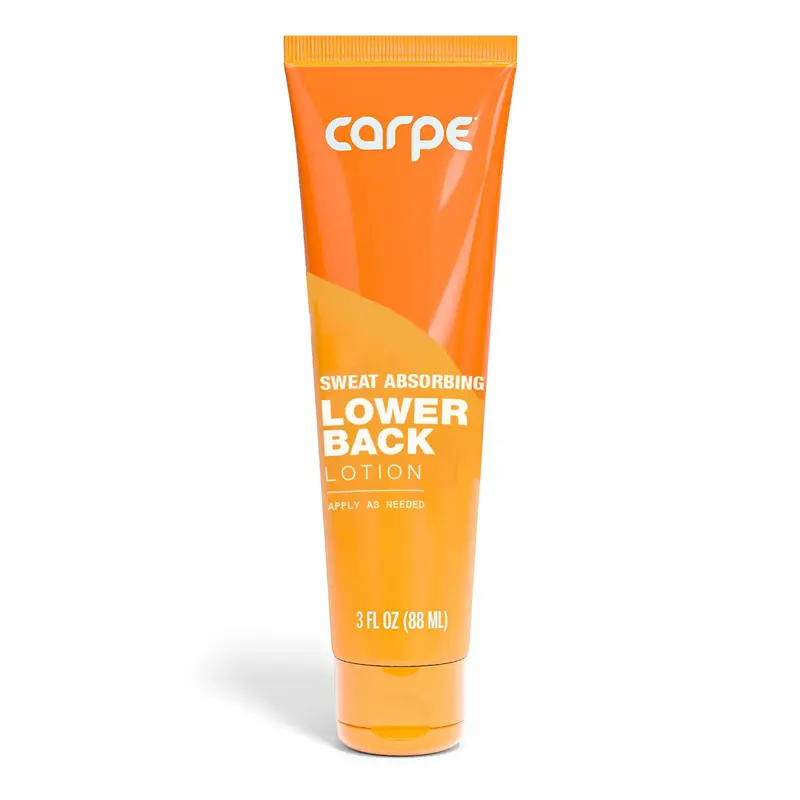 Carpe Lotion Absorbante contre la Sueur du Bas du Dos et des Fesses — NOUVEAU, Sèche Rapidement et Confort Toute la Journée