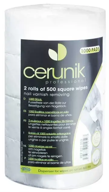 Carré Nettoyant Ongle Rouleau - 1000 Pièces Cerunik