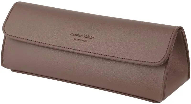 Carrotez Sac Maquillage Cuir PU – Cocoa Brown, Trousse Voyage Polyvalente et Pochette Élégante