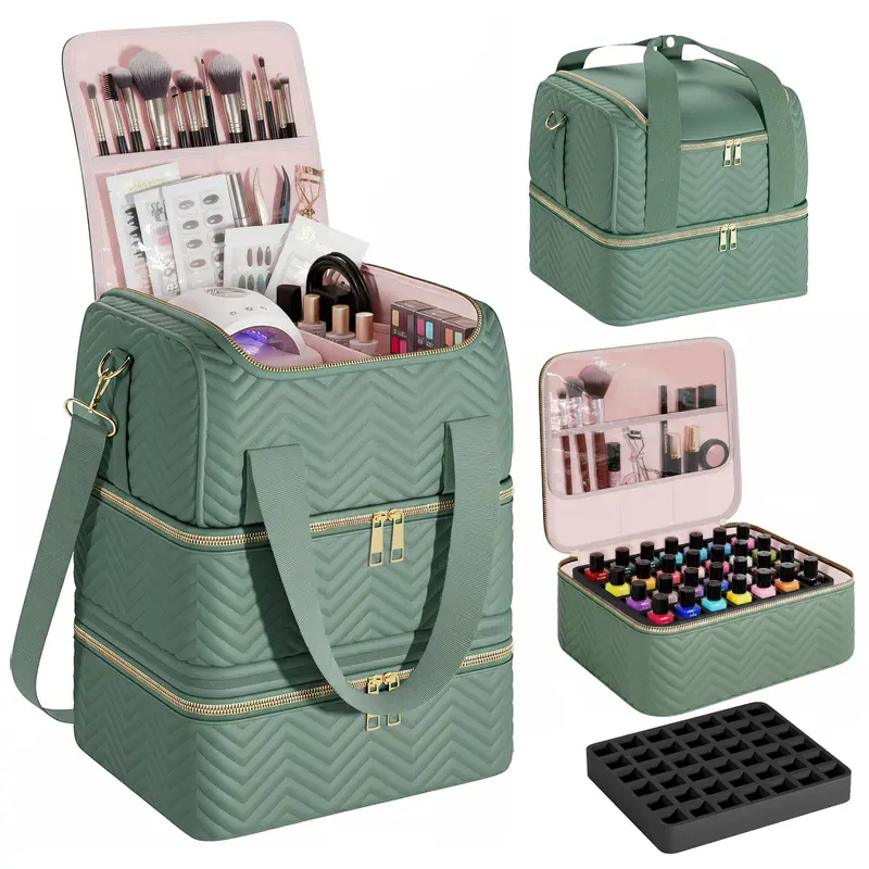 Castal Sac Organisateur Vernis – 3 Couches, 84 Bouteilles, Bleu Sarcelle