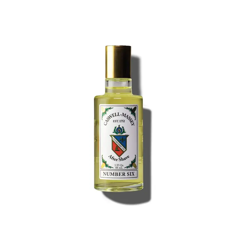 Caswell-Massey Number Six Après-Rasage, Cap Doré – Fleur d'oranger, Bergamote et Romarin, 90 ml