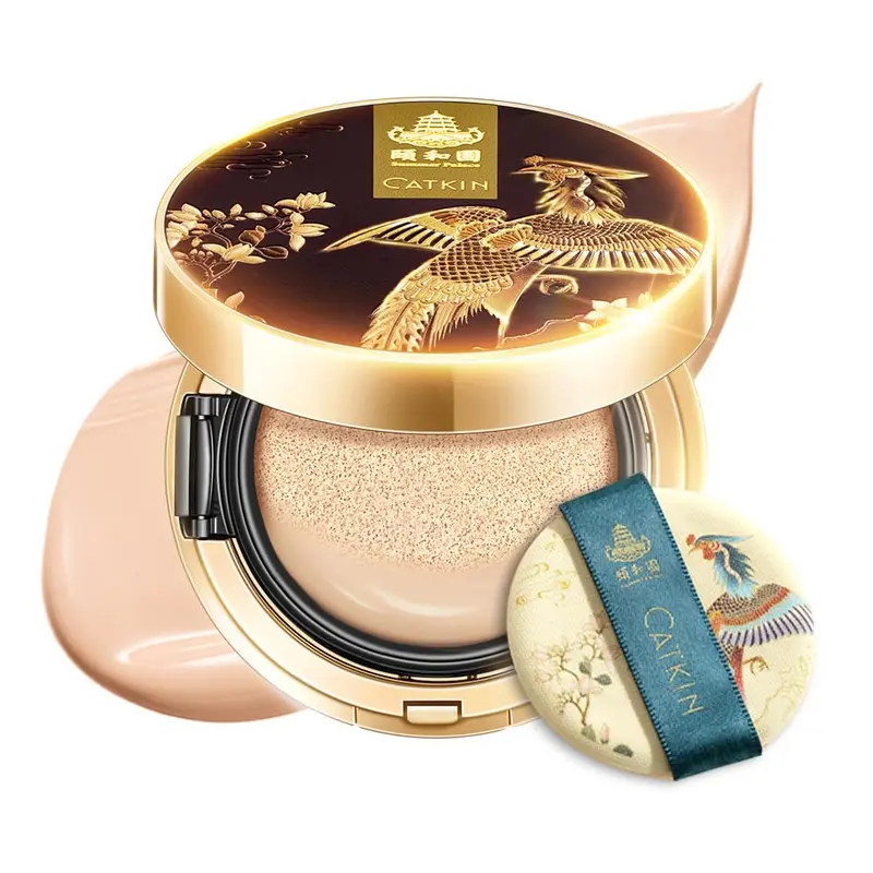 Catkin Phoenix Cushion – Fond de Teint Cushion 2 en 1, Couvrance modulable et Sérum anti‑âge, Teinte ivoire, 2 x 13 ml