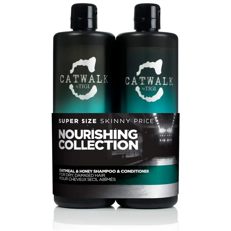 CATWALK par TIGI – Coffret Shampoing et Après-Shampoing Avoine et Miel 2×750 ml