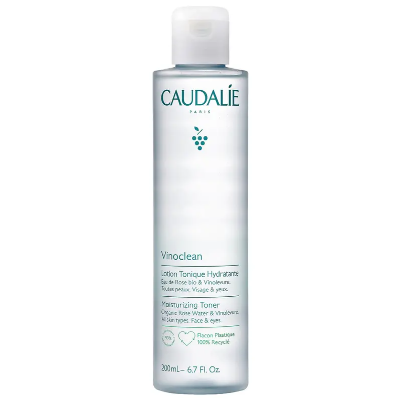 Caudalie Vinoclean Tonique Hydratant à l’Eau de Rose – 200 ml | Tonique sans alcool