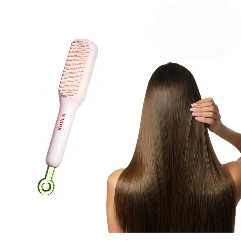 ccolorful rrope Self-Cleaning Hairbrush – Brosse auto-nettoyante anti-statique avec poils rétractables et manche ergonomique