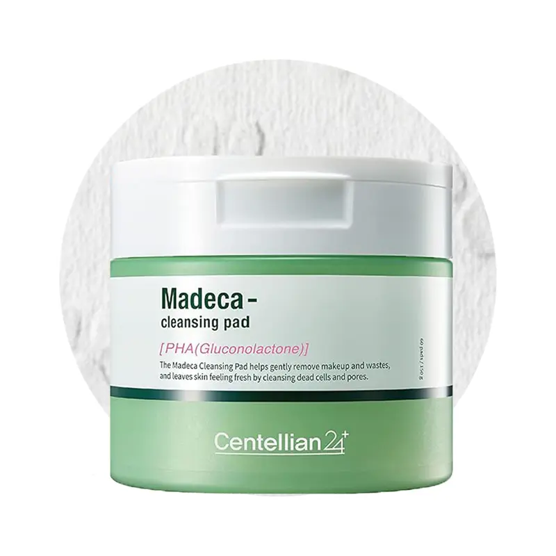 CENTELLIAN 24 Lingettes Nettoyantes (60 pièces) – Démaquillant waterproof doux & exfoliant pour peau sensible | Dongkook