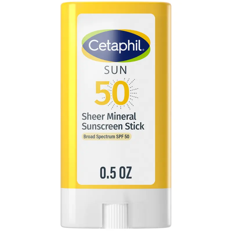 Cetaphil Stick Solaire Minéral SPF 50 – Visage et Corps, Hypoallergénique, Sans Parfum