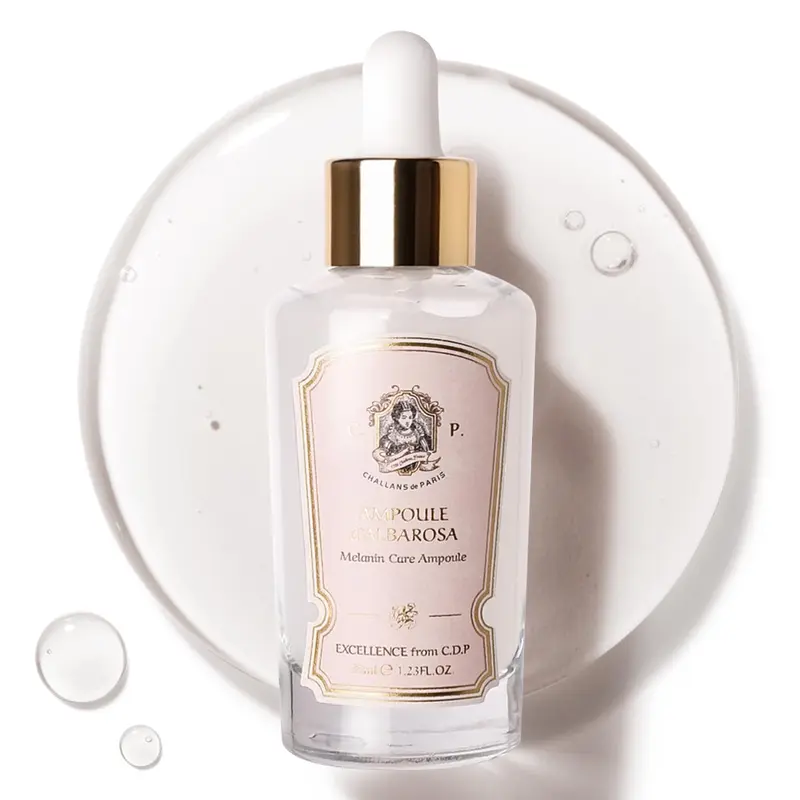 CHALLANS de PARIS – Ampoule Albarosa, Soin ciblage taches et hydratation, teint uniforme, soin coréen léger, 36 ml