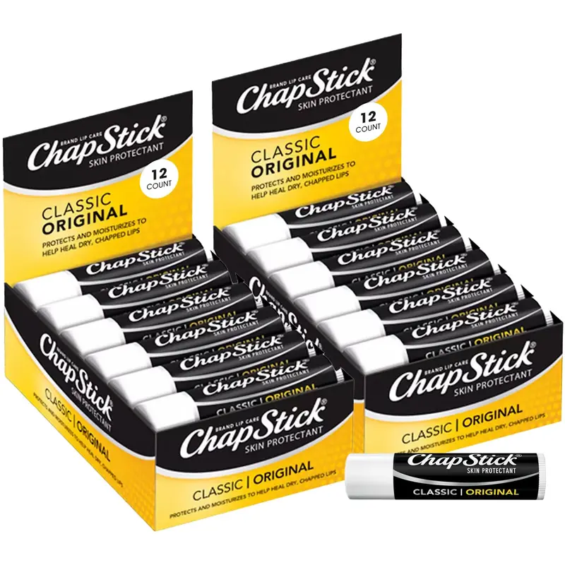 ChapStick Original – Lot de 24 Baumes Lèvres Classiques, Hydratation Quotidienne