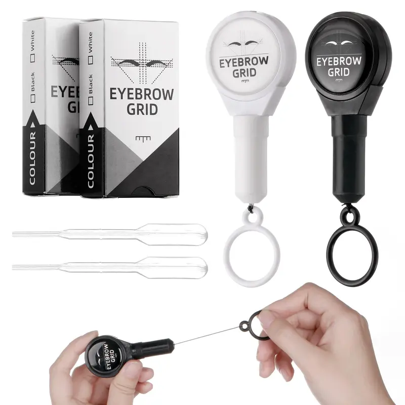 Charme Princesse Fils de repérage pro TA633KIT – Kit pro repérage sourcils 23,6 pouces noir et blanc