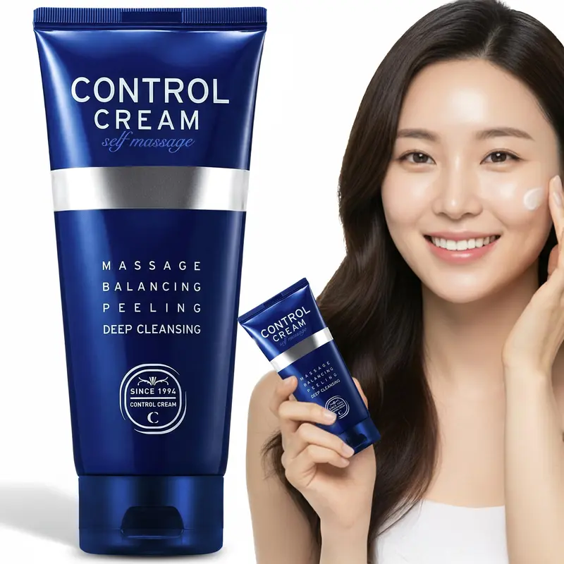 CHARMZONE Control Cream — Massage visage et corps, exfoliation douce, contrôle du sébum et pores, hydratation profonde | 144 g