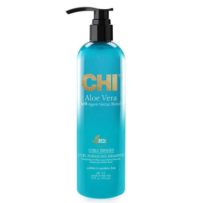 CHI Aloe Vera Curl Shampoing – Nettoyage Doux et Hydratation pour Boucles | 11,5 oz