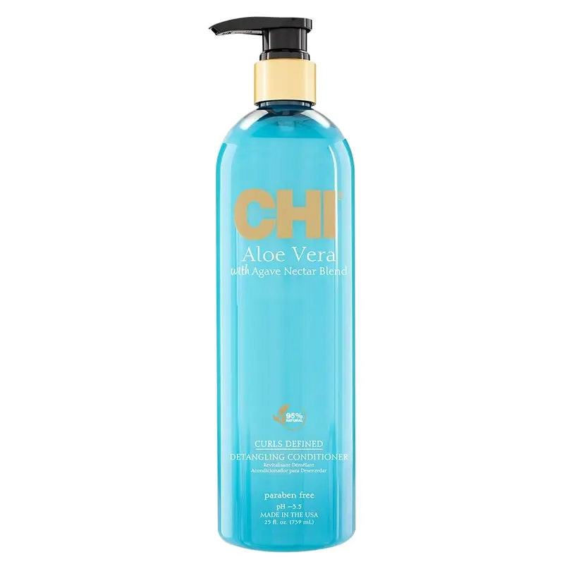 CHI Aloe Vera Démêlant pour Boucles — Soin Profond Sans Sulfates ni Parabènes | 25 oz