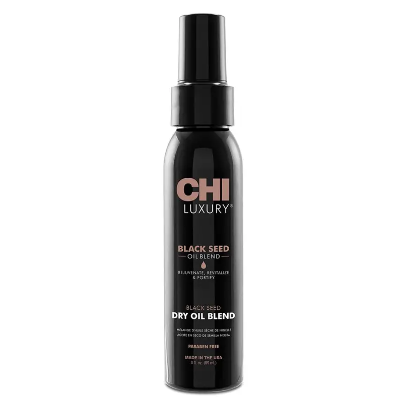 CHI Huile Sèche Nigelle Luxueuse – Soin capillaire revitalisant et nourrissant, sans sulfates | 3 Oz