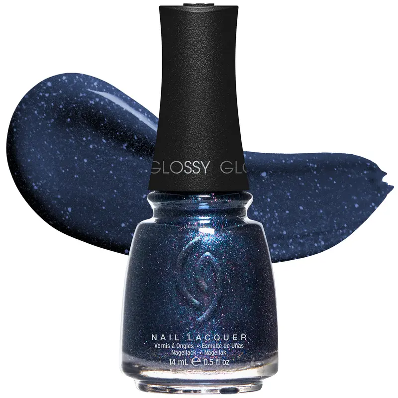 China Glaze Fall From Grace – Vernis bleu saphir profond, longue tenue et fini irisé