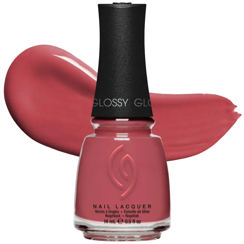 China Glaze Fifth Avenue – Vernis Rose Poussière, Séchage Rapide et Fini Brillant, 0,5 fl oz