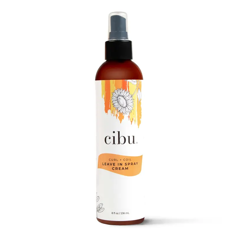 CIBU Brume-Crème Démêlante Sans Rinçage – Boucles et Torsades, 237 ml