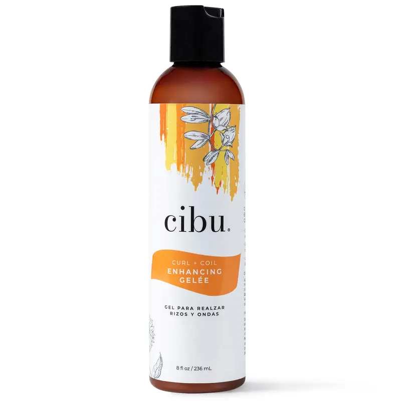 CIBU Gelée Définissante pour Boucles et Ondulations – Hydratation légère et Frizz maîtrisé – 8 oz