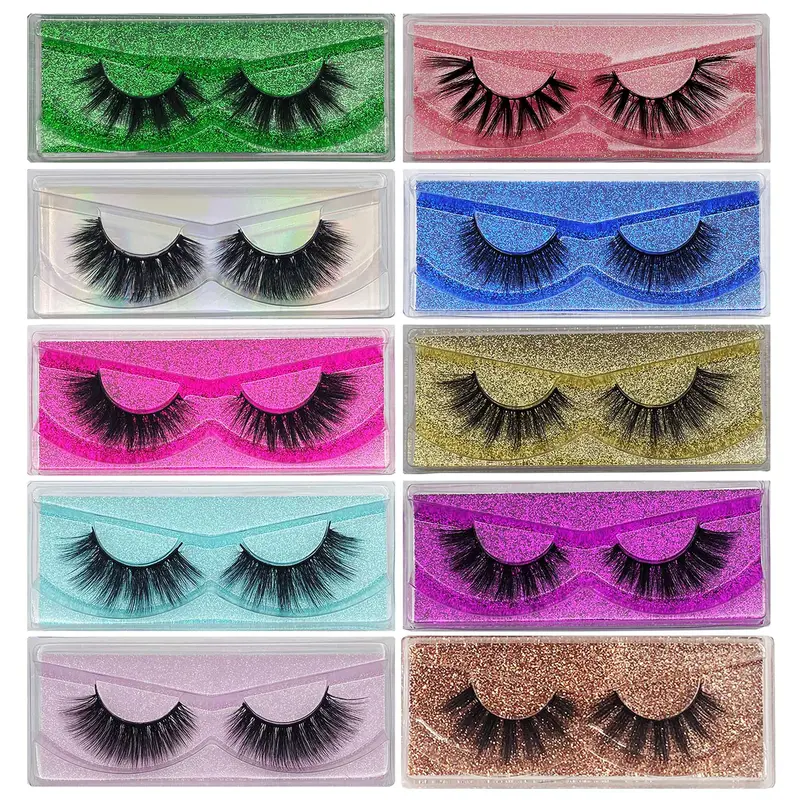 Cils Faux MIKIWI – Lot de 10 paires 12-20 mm | 5D Mink Faux, Volume Naturel