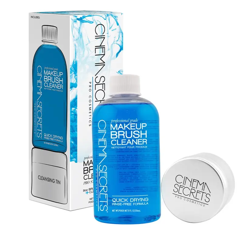 Cinema Secrets Kit Nettoyage Pinceaux Vanille Bleue Originale – Sans Rinçage, Sèche Rapidement, 8 oz