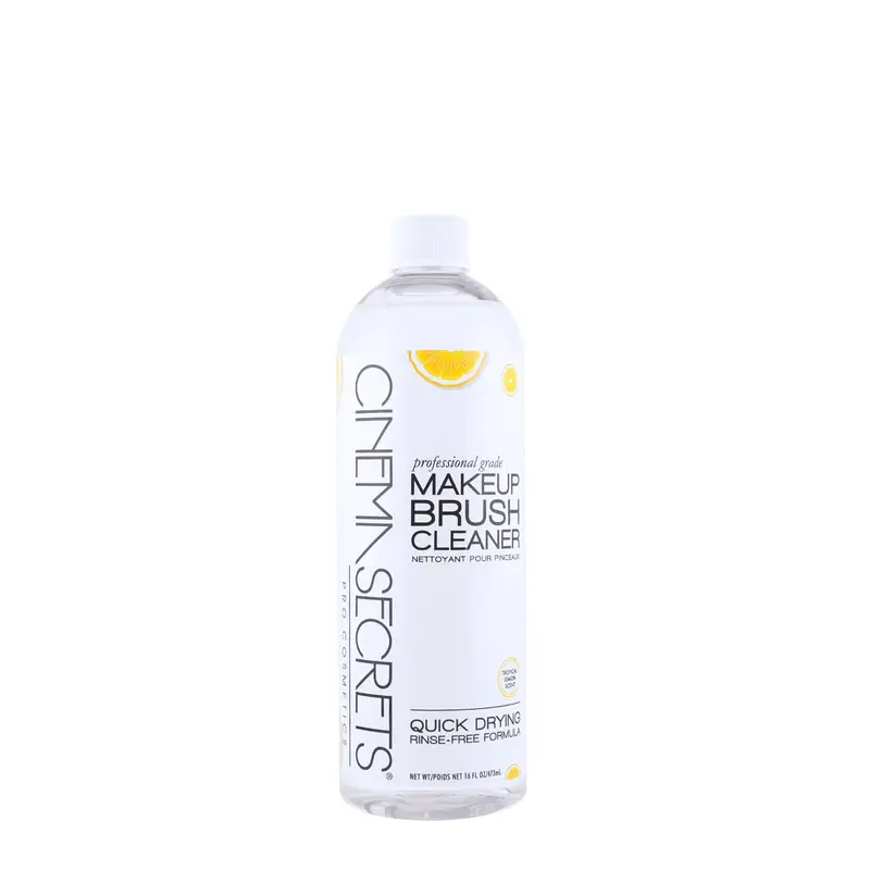 Cinema Secrets – Nettoyeur Professionnel pour pinceaux de maquillage, Séchage rapide et sans rinçage – Citron (16 onces liquides)