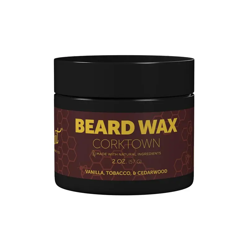 Cire à barbe Detroit Grooming Co. – Tenue forte, ingrédients naturels, Corktown – 2 onces (56 g)