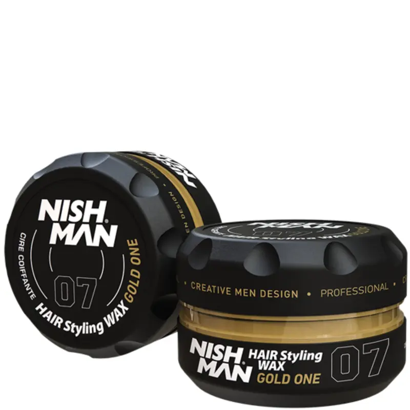 Cire coiffante Nishman Gold One 07 – 150 ml | Tenue forte et brillance