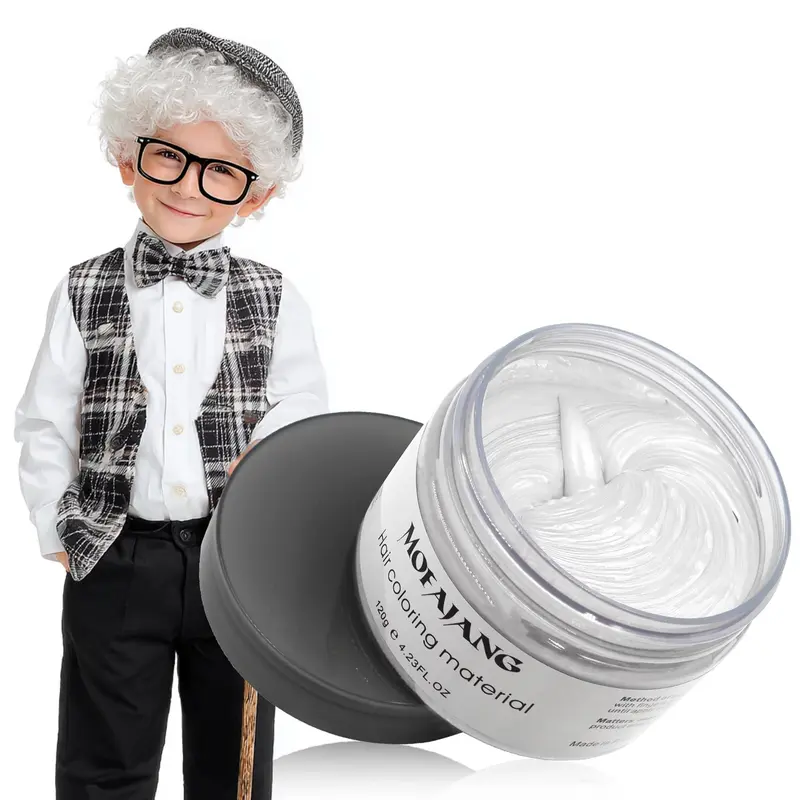 Cire colorante capillaire blanche temporaire SOVONCARE – Coiffage lavable pour hommes et femmes