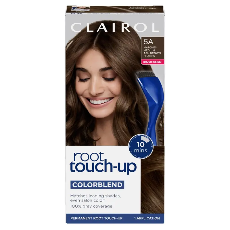 Clairol Retouche des Racines Nice'n Easy – Coloration Permanente 5A Marron Foncé Cendré (Pack de 1)