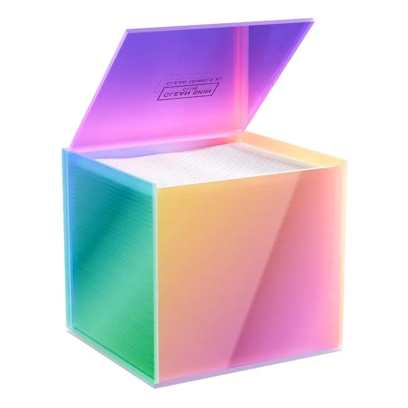 CLEAN SKIN CLUB Prism Box XL – Boîte Prism Colorée pour 50 Serviettes Clean Towels XL