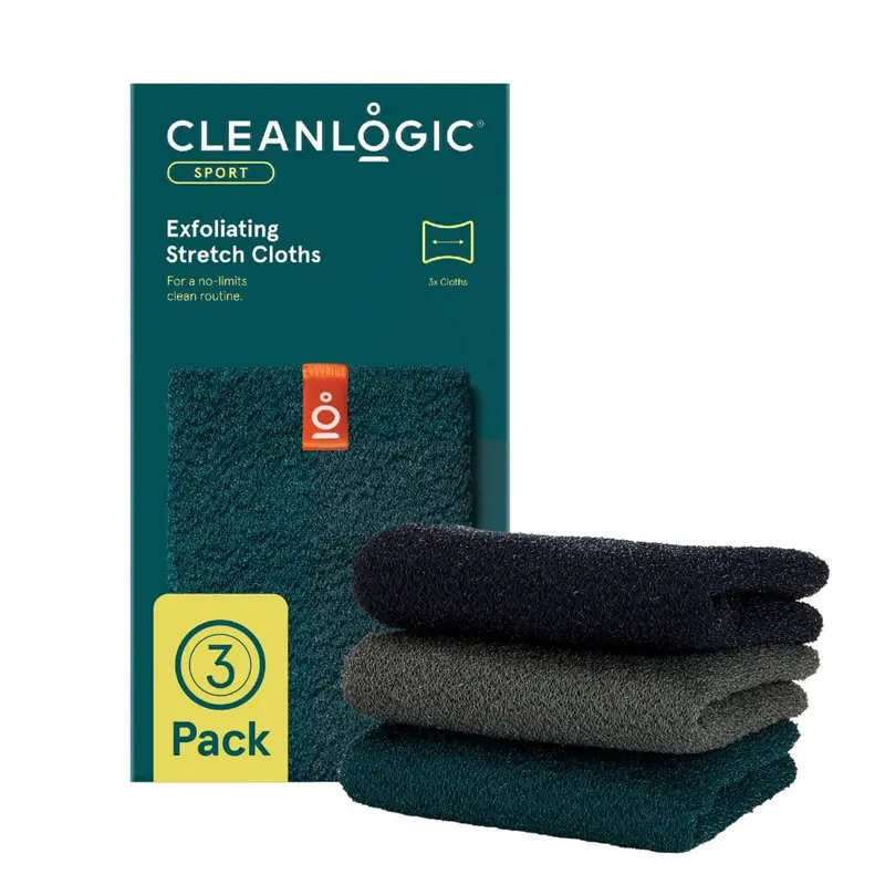 Cleanlogic Gant Exfoliant Corps – Pack 3 pour peau lisse après entraînement