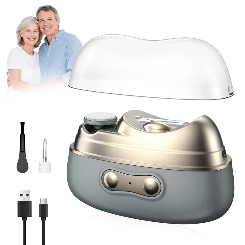Clippe-ongles électrique 2026 – 4 en 1, coupe, lime, polissage et lampe UV LED