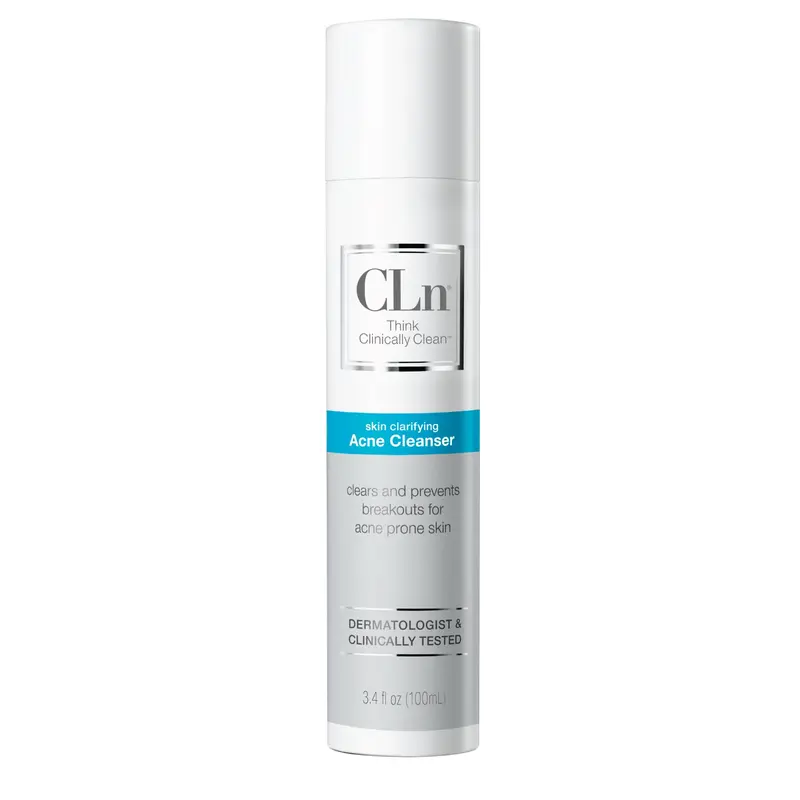 CLn® Acne Cleanser – Nettoyant Visage 0,5% Acide Salicylique, Sans Huile et Sans Parfum | 3,4 oz (100 ml)