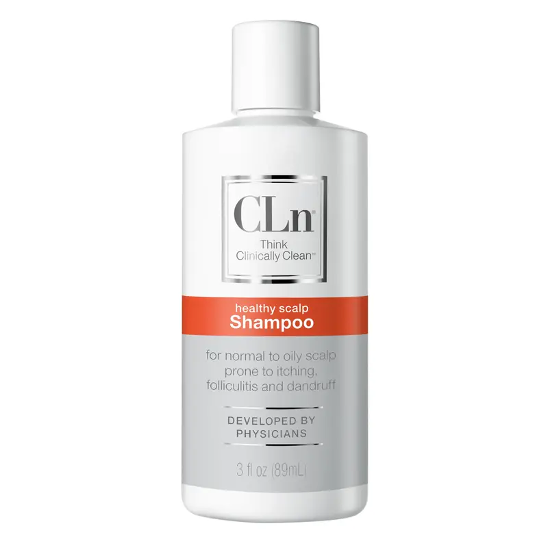 CLn Shampoing à l’acide salicylique – 3 oz | Clarifiant anti-pellicules pour cheveux gras et cuir chevelu sensible (hypoallergénique)