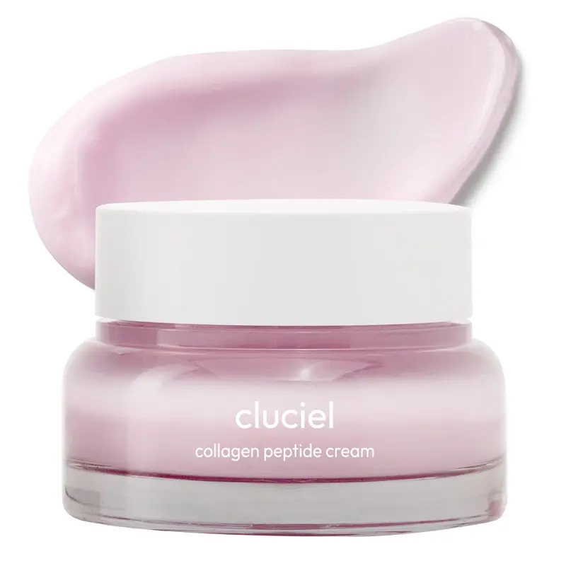 cluciel Crème Collagène et Peptides – Effet peau vitrifiée coréen, pores resserrés et éclat durable (50 ml)