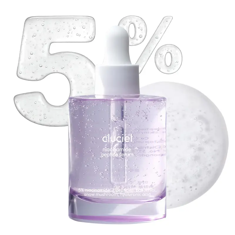 cluciel Sérum Niacinamide et Peptides – Réparateur pour teint lumineux et pores resserrés (50 ml)