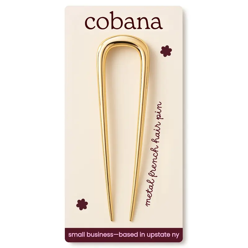 Cobana Épingle à Cheveux Dorée – Accessoire pour Chignons et Coiffures Relevées | Durable et Léger