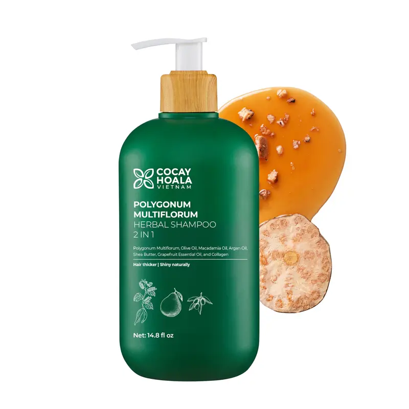COCAY HOALA VIETNAM Shampoing Cheveux – 2-en-1 Anti-chute et Revitalisant (Polygonum Multiflorum, 14,8 oz)